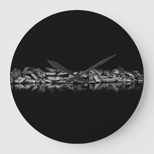 Ashbridges Bay Breakwall 1 Large Clock (Front)