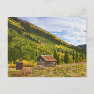 Ashcroft, Colorado Ghost Town Cabin Postcard