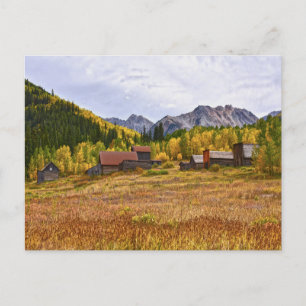 Ashcroft, Colorado Mining Ghost Town Postcard