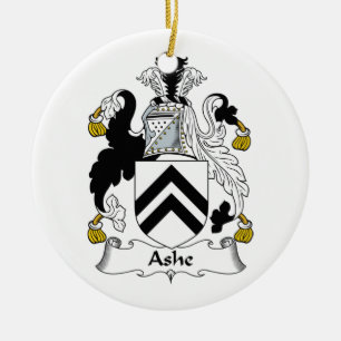 Ashe Family Crest Ceramic Ornament