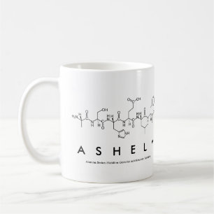 Ashely peptide name mug