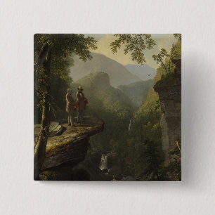 Asher Brown Durand - Kindred Spirits 2 Inch Square Button