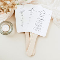 ASHER Elegant Calligraphy Script Wedding Program