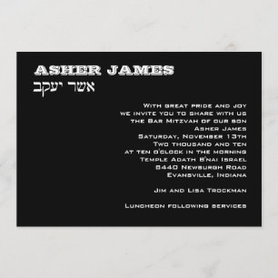 Asher James Custom Invitation