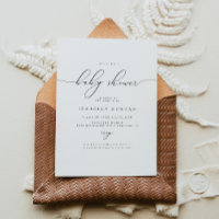 ASHER Modern Elegant Calligraphy Baby Shower