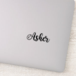 Asher Name - Handwritten Calligraphy