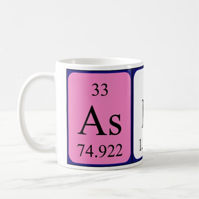 Asher periodic table name mug (Left)