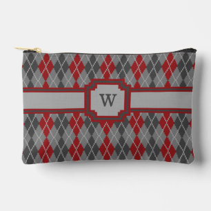 Ashes and Embers Argyle Accessory Pouch
