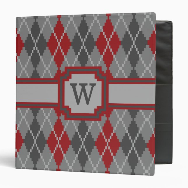 Ashes and Embers Argyle Binder (Front/Inside)