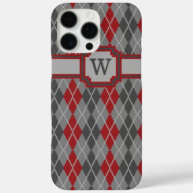 Ashes and Embers Argyle Case-Mate Phone Case (Back)