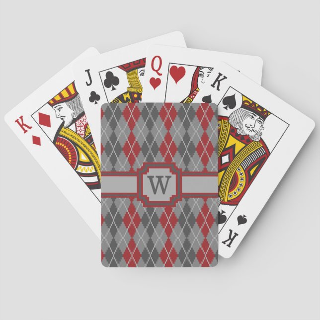 Ashes and Embers Argyle Classic Playing Cards (Back)