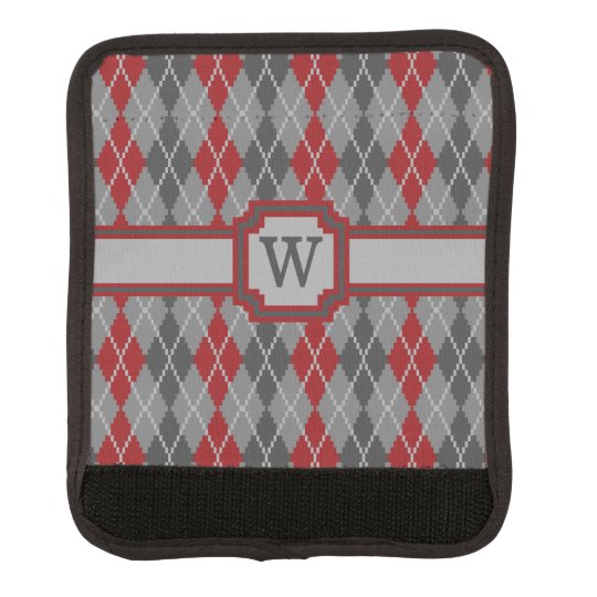 Ashes and Embers Argyle Luggage Handle Wrap
