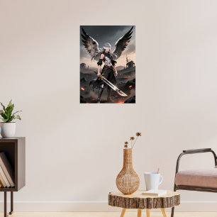 Ashes of Grace – Fallen Angel Warrior Poster