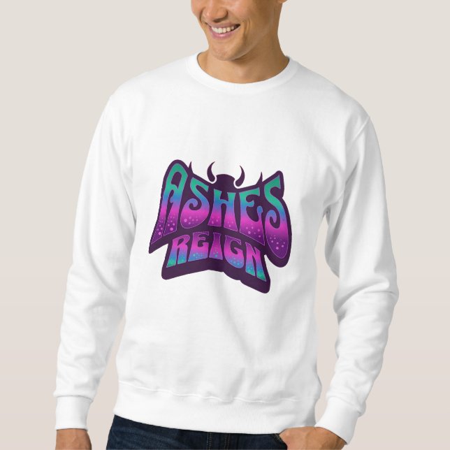 "Ashes Reign - Psychedelic Bat Silhouette Tee" Sweatshirt (Front)