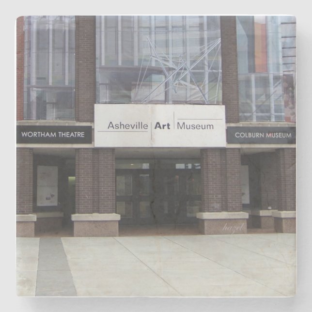 Asheville Art Museum, Asheville  Stone Coaster (Front)