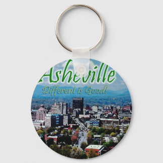 Asheville...Different is good! Keychain
