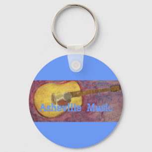 Asheville Music Keychain