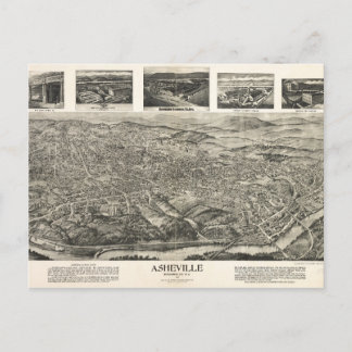 Asheville, NC 1912 Carte postale
