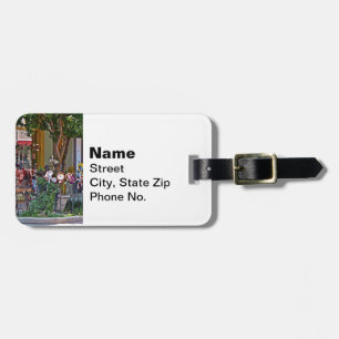 Asheville NC - Quaint Gift Shop Luggage Tag