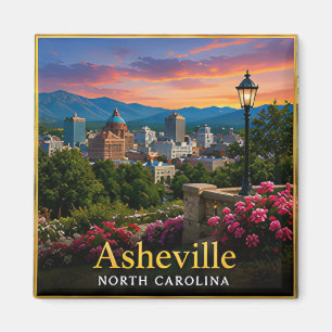 Asheville North Carolina Blue Ridge Mountains 🗺️ Magnet