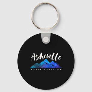 Asheville North Carolina Camping Hiking Skiing Fam Keychain