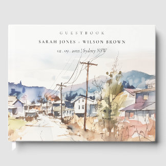 Asheville, North Carolina Landscape Wedding Guest Book
