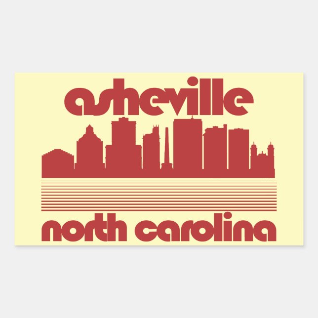 Asheville,North Carolina Sticker (Front)