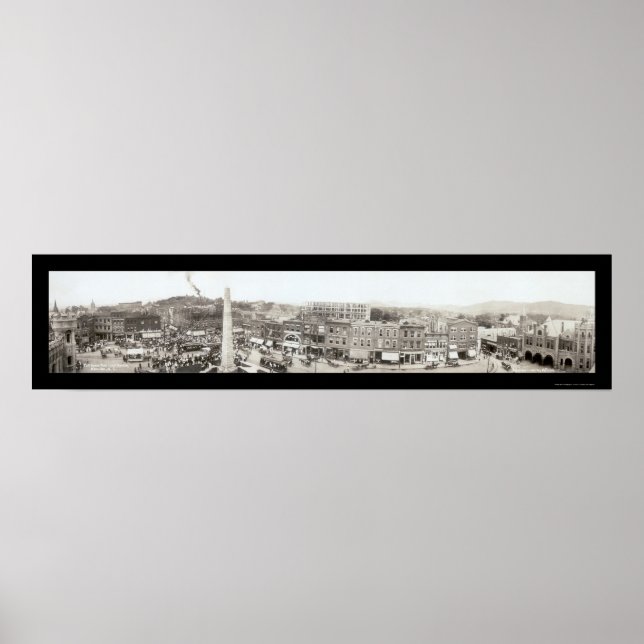 Asheville Pack Square Photo 1910 Poster (Front)