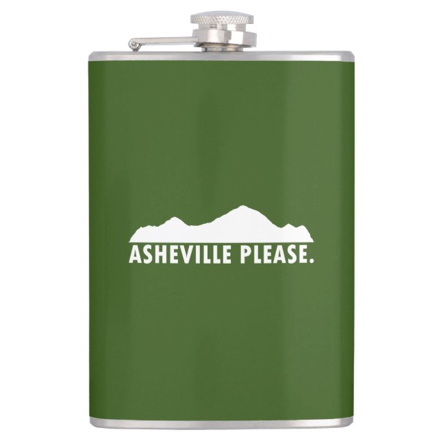 Asheville Please Hip Flask (Front)