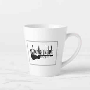 Asheville Ukulele Society Logo Latte Mug