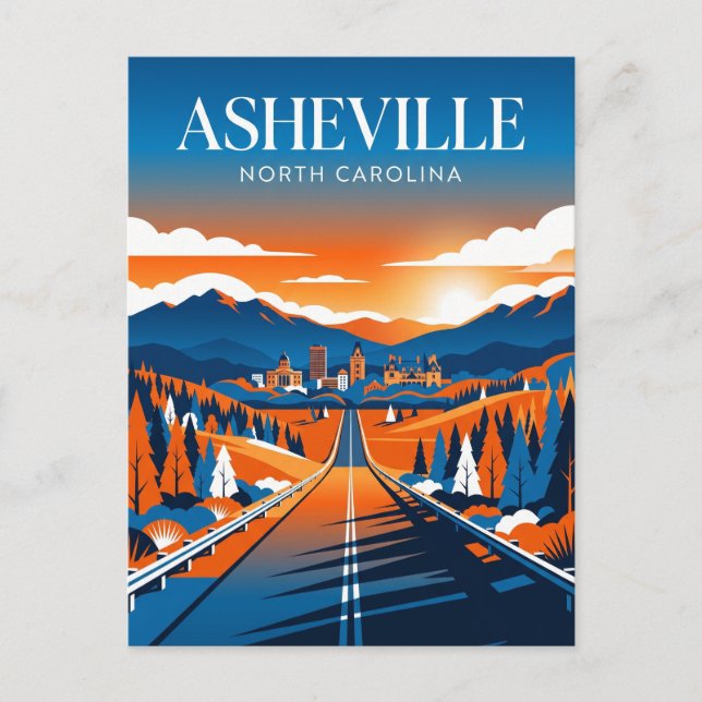 Asheville USA Postcard (Front)