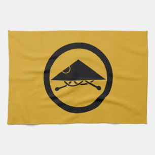 Ashigaru helmet in circel kitchen towel