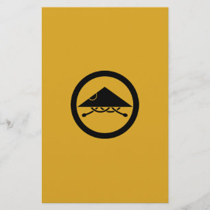 Ashigaru helmet in circel stationery