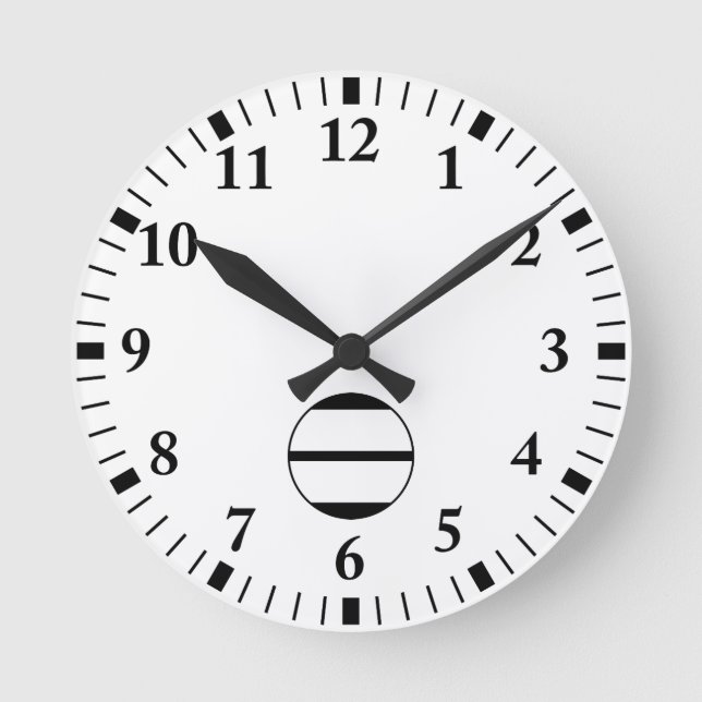 Ashikaga Futari Hiki Round Clock (Front)