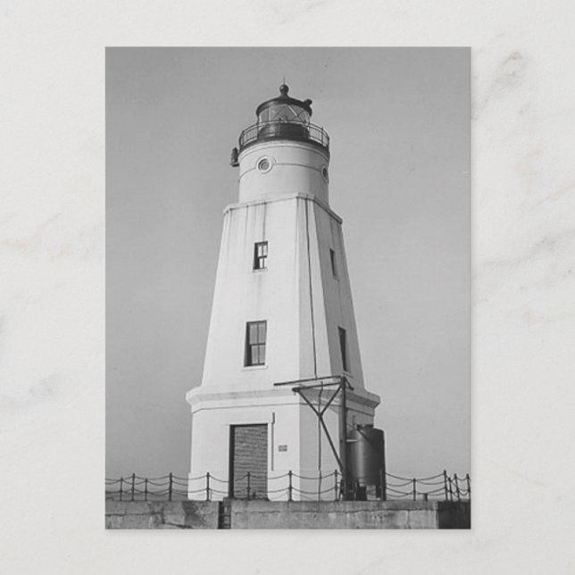 Ashland Harbour Breakwater Lighthouse Postcard (Front)