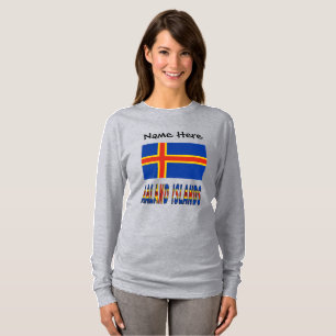 Ashland Islands Ålander Flag Personalized T-Shirt