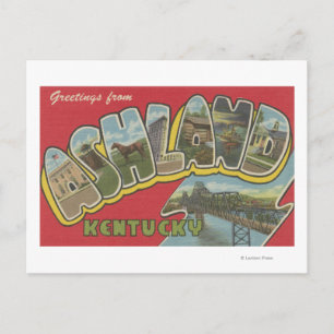 Ashland, Kentucky - Large Letter Scenes Postcard
