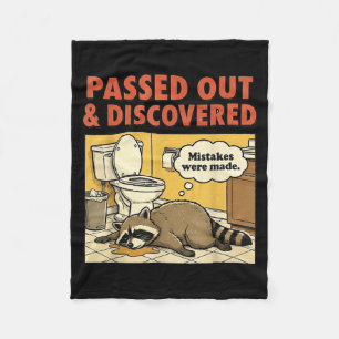 Ashland Liquor Bandit Raccoon Funny  Fleece Blanket