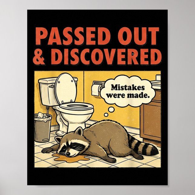 Ashland Liquor Bandit Raccoon Funny  Poster (Front)