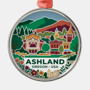 Ashland, Medford, Oregon, United States Metal Ornament