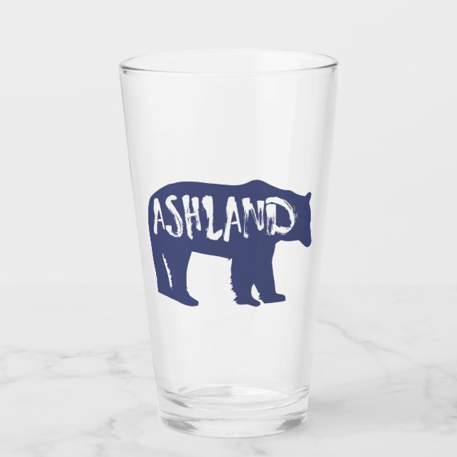 Ashland Oregon Bear Glass (Front)