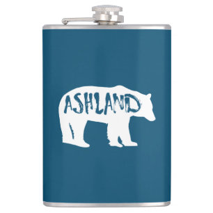 Ashland Oregon Bear Hip Flask