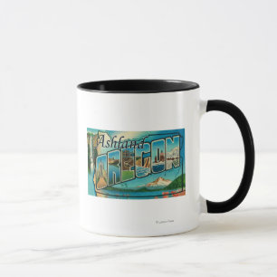 Ashland, Oregon - Large Letter Scenes Mug