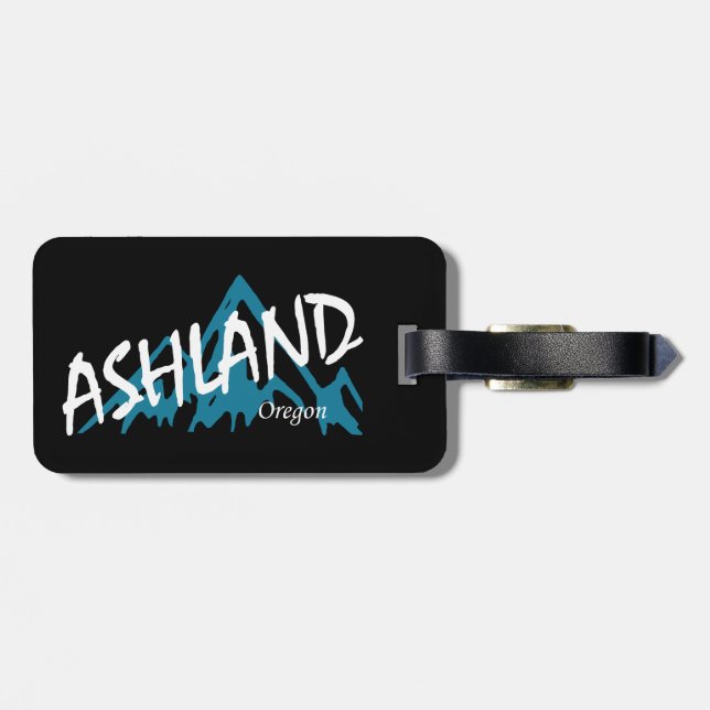 Ashland Oregon Mountains Luggage Tag (Back Horizontal)