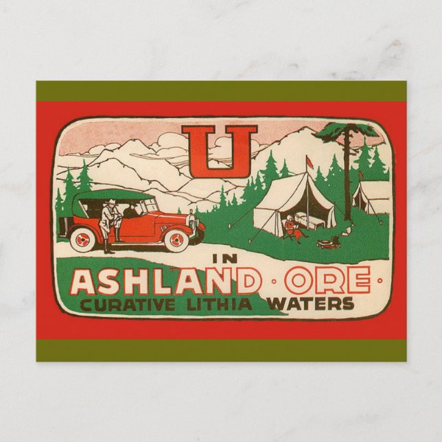 Ashland Oregon Postcard (Front)