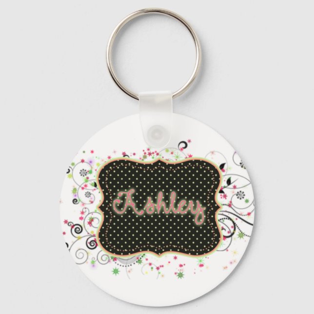 Ashley Nameplate Keychain (Front)