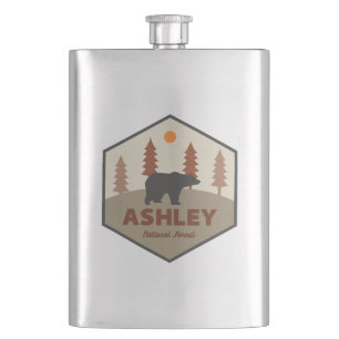 Ashley National Forest Bear Hip Flask
