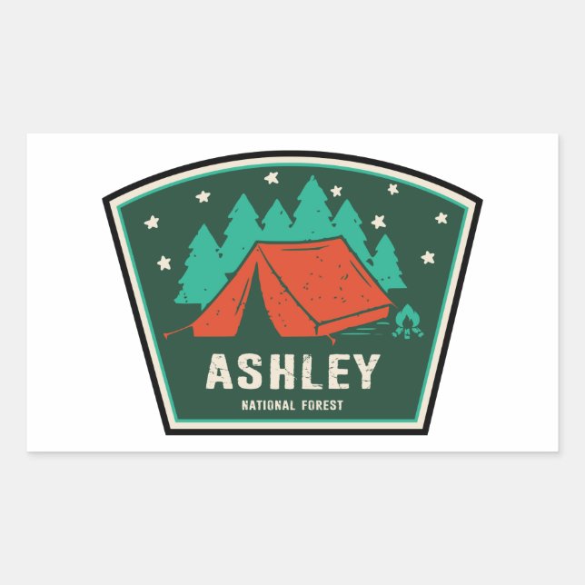 Ashley National Forest Camping Sticker (Front)