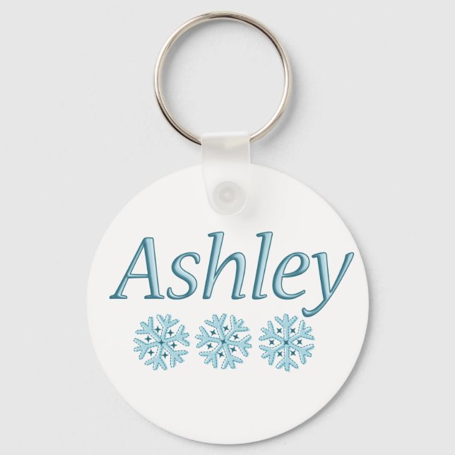 Ashley Snowflake Keychain (Front)