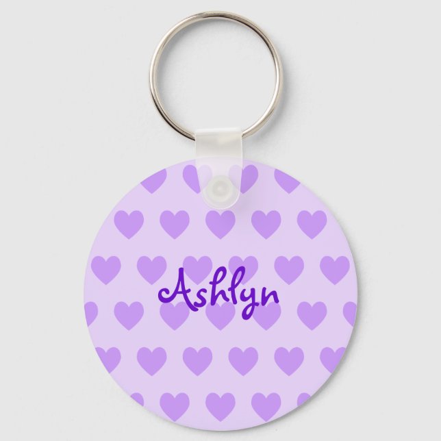 Ashlyn in Purple Keychain (Front)